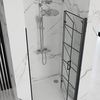 Ușă de duș Rea Molier neagră + profil