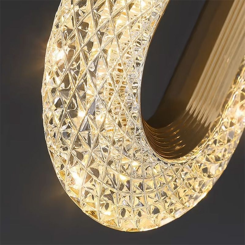 Lustra Cu Cristale Suspendata G113-1cp Gold 5