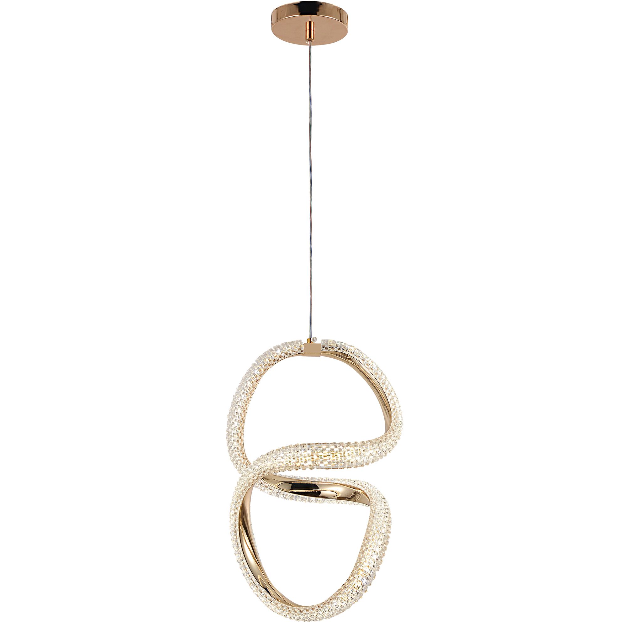 Lampa Suspendata Led G077-3cpr Gold 3