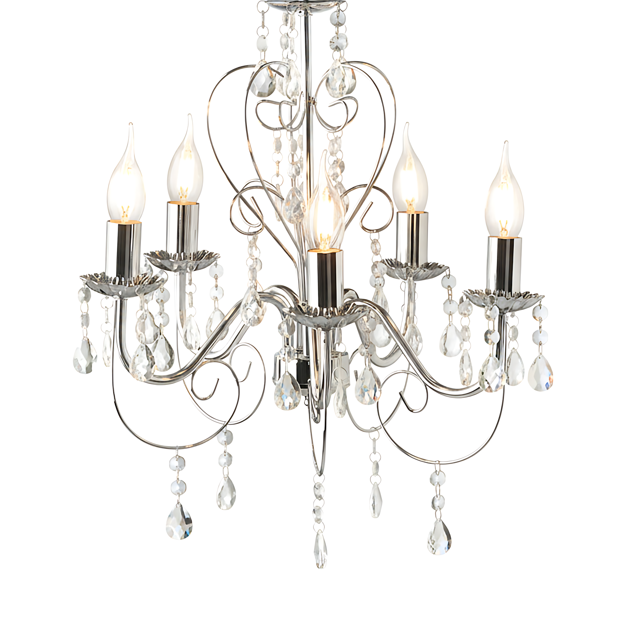 Lampa Suspendata Ebt008-5cp Chrome 5