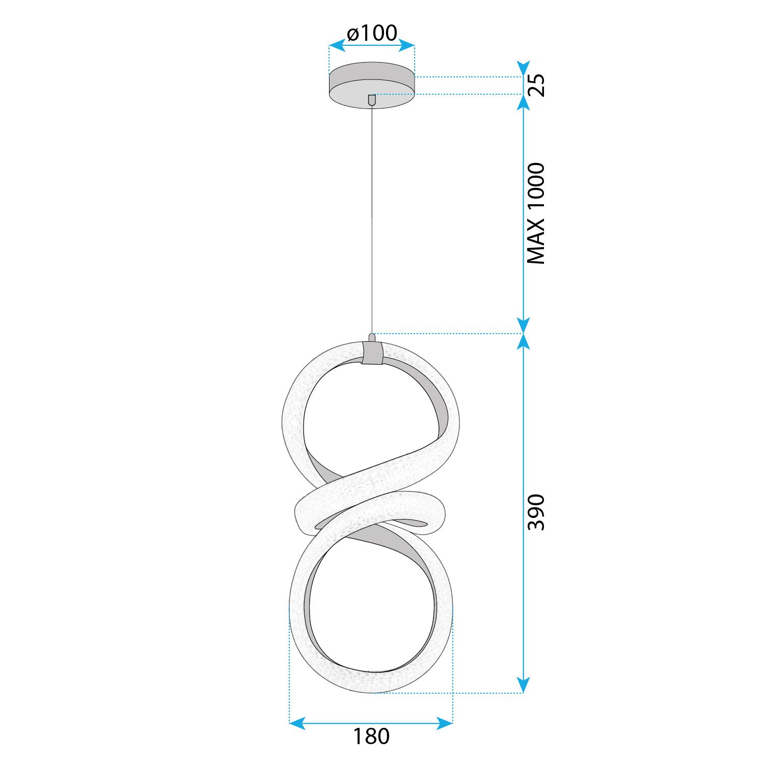 Lampa Suspendata Led G070-cp Gold 5