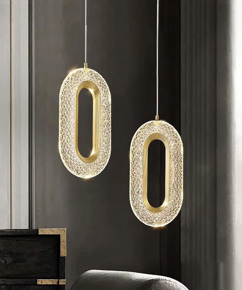 Lustra Cu Cristale Suspendata G113-1cp Gold 7