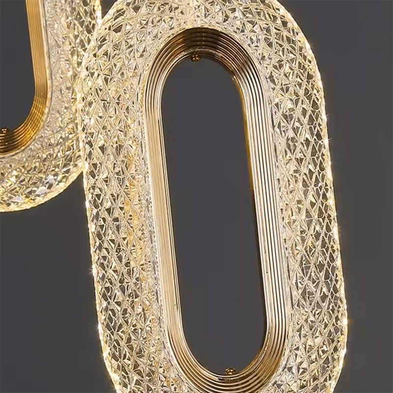 Lustra Cu Cristale Suspendata G113-1cp Gold 4