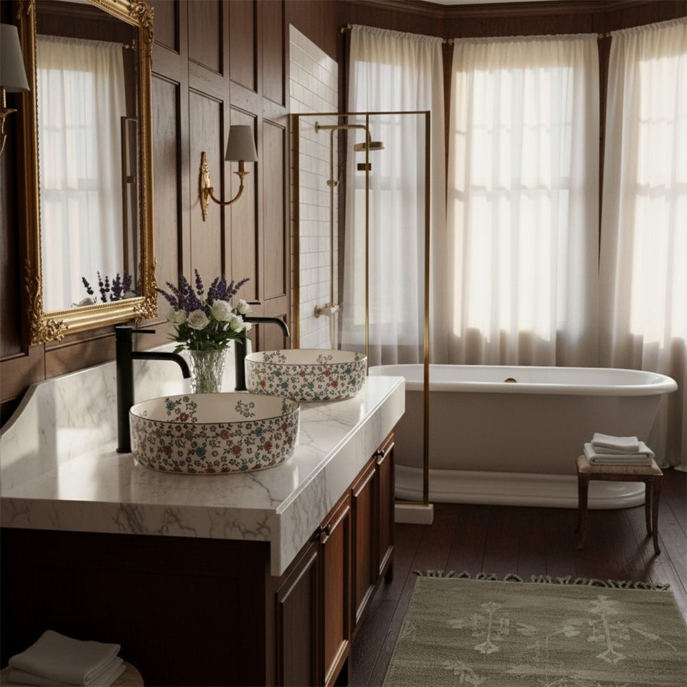 Lavoar Pe Blat Rea Stefania Fiori 7