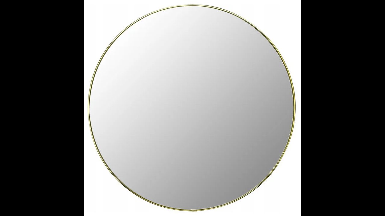 Oglindă rotundă MR20G Gold 70cm